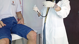 University Emergency: Nurse Examines Student with Persistent Erection