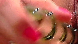 Hot teen Elis having dirty talk and masturbation of tight shaved pussy