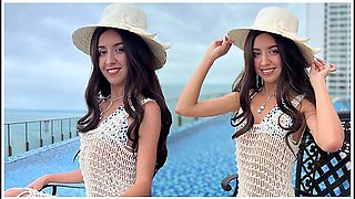 Katty West - Gorgeous Spanish Blanca Wants To Try Russian White Cock On Vacation - Creampie