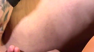 Big-breasted BBW Girl Grabs a Chubby Emo Girl and Plays with a Dildo in Her Pussy