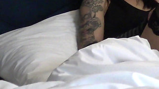 Real College Girl Hottest Brunette Babe in Black Stockings Andmini Short Skirt Gives a CFNM Handjob Slowly Gets Cum on Her Legs