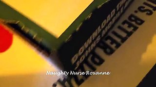 Naughty Nurse Roxanne Pizza Delivery Dare Creampie - Amateur Brunette MILF Fucked Hard