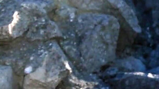 Sexy Brunette Babe Is Smoking