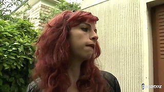 Small-Tits French Redhead Serena Little Endures Brutal DP