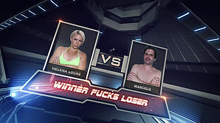 Helena Locke Vs Marcelo Mixed Wrestling