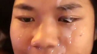Cumpilation No. 3, the biggest cumshots on an 18-year-old Asian girl
