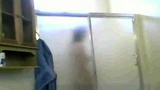 Mexican Aunt Maria spied on in the shower