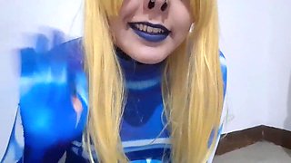 Adorable Trans Samus with SADISM & MASOCHISM Nosehook providing a Grubby Blow-job to BIG BLACK COCK Fuck stick, Deep-throat, Facial cumshot Pound and Tonguing Seed