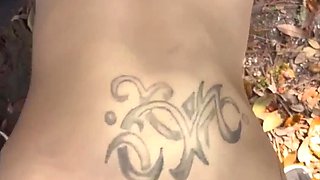Risky Outdoor Standing Fuck Stuffs Slim Thick Tattooed Hooker Full Of Cock Compilation