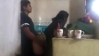 Maid Fucked in the Kitchen (my Wife Almost Found Us Out)