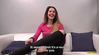 Michaela Ignites Czech Casting Passion in POV Heat