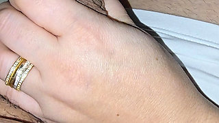 Slutty step mom pulled step son dick out for a handjob in bed