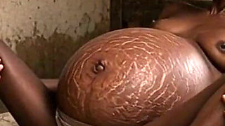 Poor 9-month Pregnant Woman Cums Uncontrollably and Craves a Cock in Her Loose Pussy