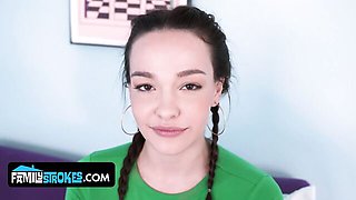Busty Rissa May Lets Her Doctor-in-Training Stepbrother Juan Loco Examine Her in a Booby Trap Scene