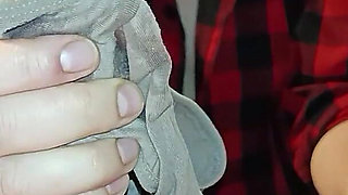 Stepmom Chooses Panties for Jerking off and Cumming