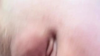 Blonde tight pussy babe solo toy fun in glamour masturbation