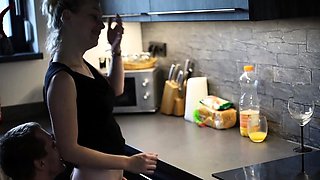 Kitchen Counter Quickie - Listen to My Orgasm