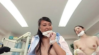 Sneaking Sex with Two Frustrated Dental Assistants During Treatment - Ruri and Rena