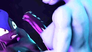 Hot 3D redhead licking a pussy while getting fucked