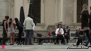 Ass fucking Nail Sub Bound In Public