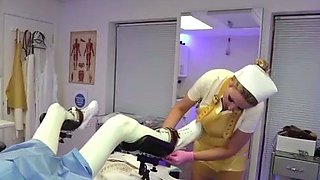 Med-Fet, Latex Nurse Needs Sample Collection FemDom