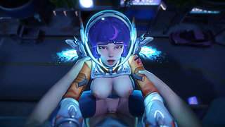 Space Girl Is Pinning You to the Wall!
