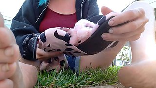Sexy Emo Teen Dildoing And Foot Fetish