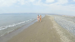 Nudist Beach Lesbian Vacation?! Summer, Sun, Pussy Licking!