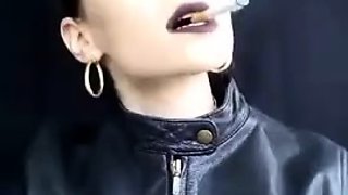 Goddess Marlena - Black Lips Smoking