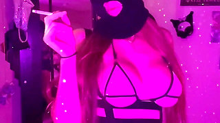Artemisia Love Sexy Outfit and Balaclava Smoking Session for You