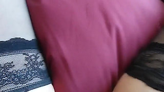 Butt-plugged Trans Clit Explodes in Cum