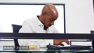 Brazzers - sexy manager Angela White’s wild office three-way with her successful employees