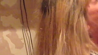 Amateur Blonde at a Gloryhole