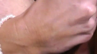 Sexy MILF India Clamps a Guy Balls and Gives a Handjob Until He Cums
