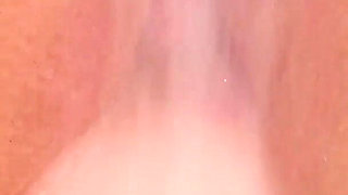 Hot MILF Masturbates in Bathtub with a Big Dildo in Herpussy and a Showerhead on Her Clit