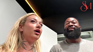 Big-Titted Horny Blonde British Stunner Takes Brutal BBC Pounding in Home Cinema on Jaelani Jade