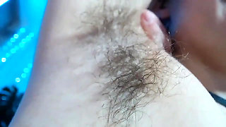 Extreme Hairy Armpit Closeup on Cam
