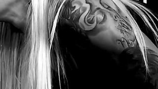 Classic Two Hot Tattooed Blondes Lesbian Pussy and Boobs Playing