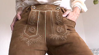Bavarian Lederhosen: Be My Ass-sniffer and Cum, Lady Victoria Valente