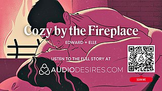 British ASMR Hentai: Romantic Boyfriend Fuck by Fireplace with Fingering