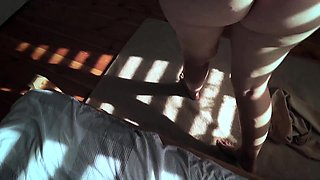 Husband and wife long morning sex. big tits, romantic, many