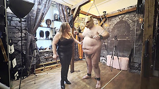 Part 1 :- Domina Satana and Satana's Piggy in the dungeon
