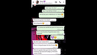 Hot Whatsapp Conversation with My Girlfriend's Ends in Happy Ending - Nati Sweet - Natasha Caseros