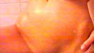 Amateur young teen solo masturbation on her livingroom