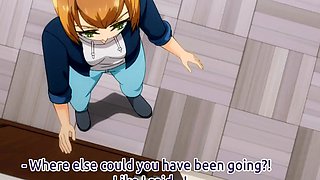 Anime MILF gets on all fours and begs for deep pounding