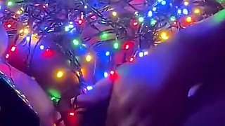Ebony BBW Masturbates Christmas Edition