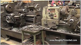 Tinkerbell Gets Full Service On Ass And Pussy With Fisting Piss Cum At Filthy Garage