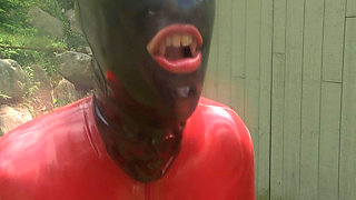 The Vampire Stalks by Daylight in Latex