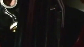 Penis humiliating in gas mask