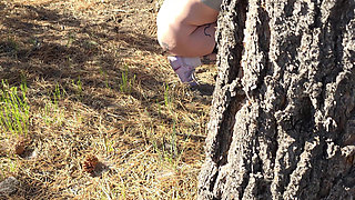 Desperate Hiker Girl Gets Caught by Hot Red Head